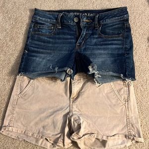 American Eagle Jean Shorts - Shortie Super Stretch - 2 pairs